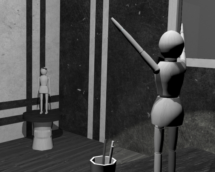 3ds max puppet black and white