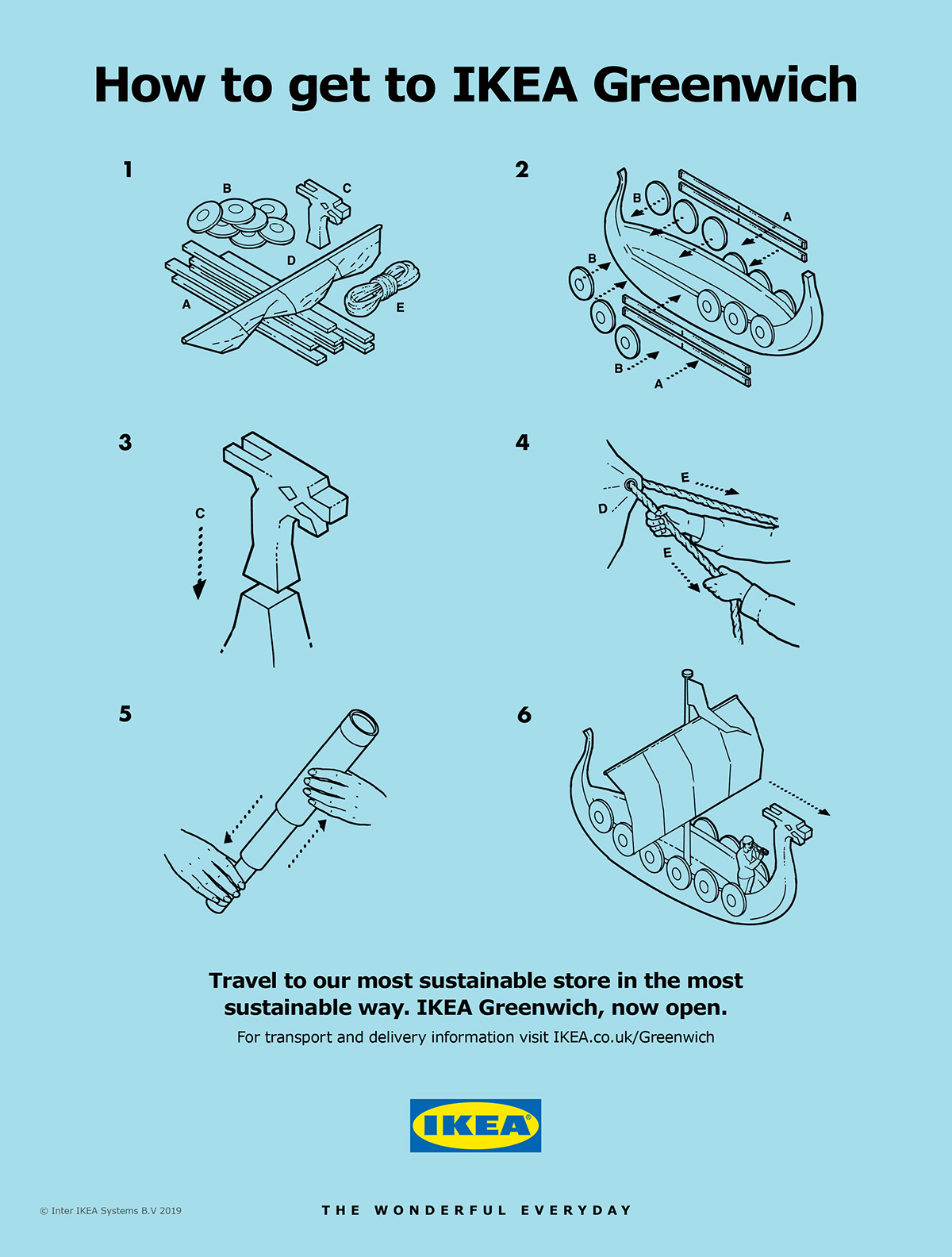 Advertising  ikea infographic humor ILLUSTRATION  howto instructions