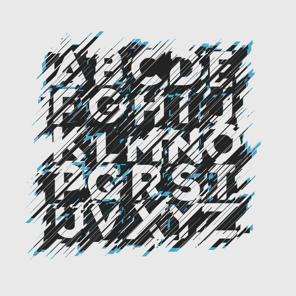 displaced ION typo font typographic experiment c4d cinema 4d 3D