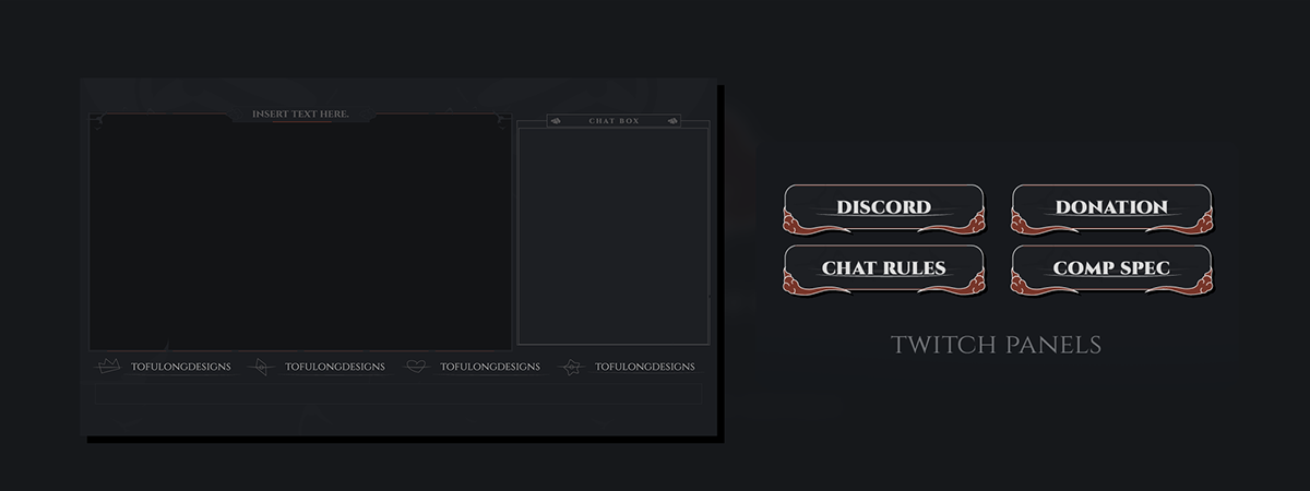 anime stream package anime twitch overlay cool twitch overlay epic stream design minimalist twitch overlay minimalistic twitch Naruto Fanart design pro stream branding pro twitch overlay uchiha itachi overlay