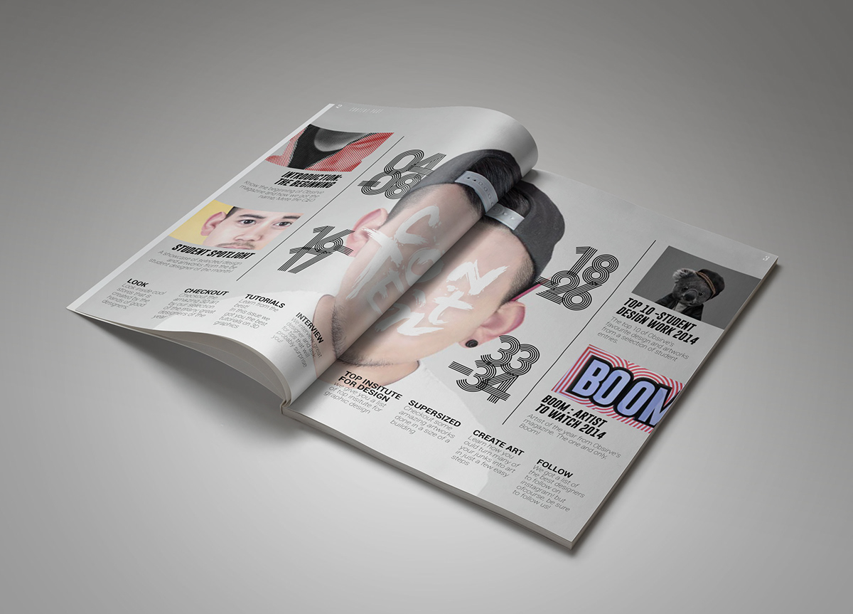 magazine Layout magazine cover obsirve Observe eye editorial RMIT Magazine design see book retouch student brand