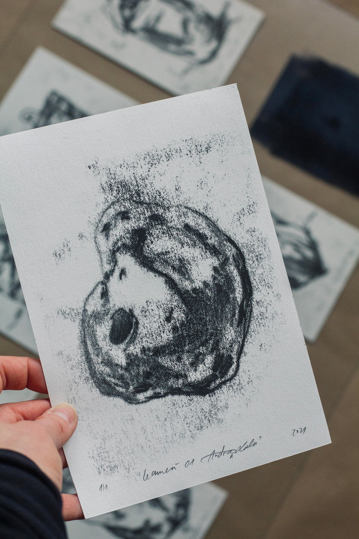 Drawing  graphic monotype monotypes print printmaking Rice