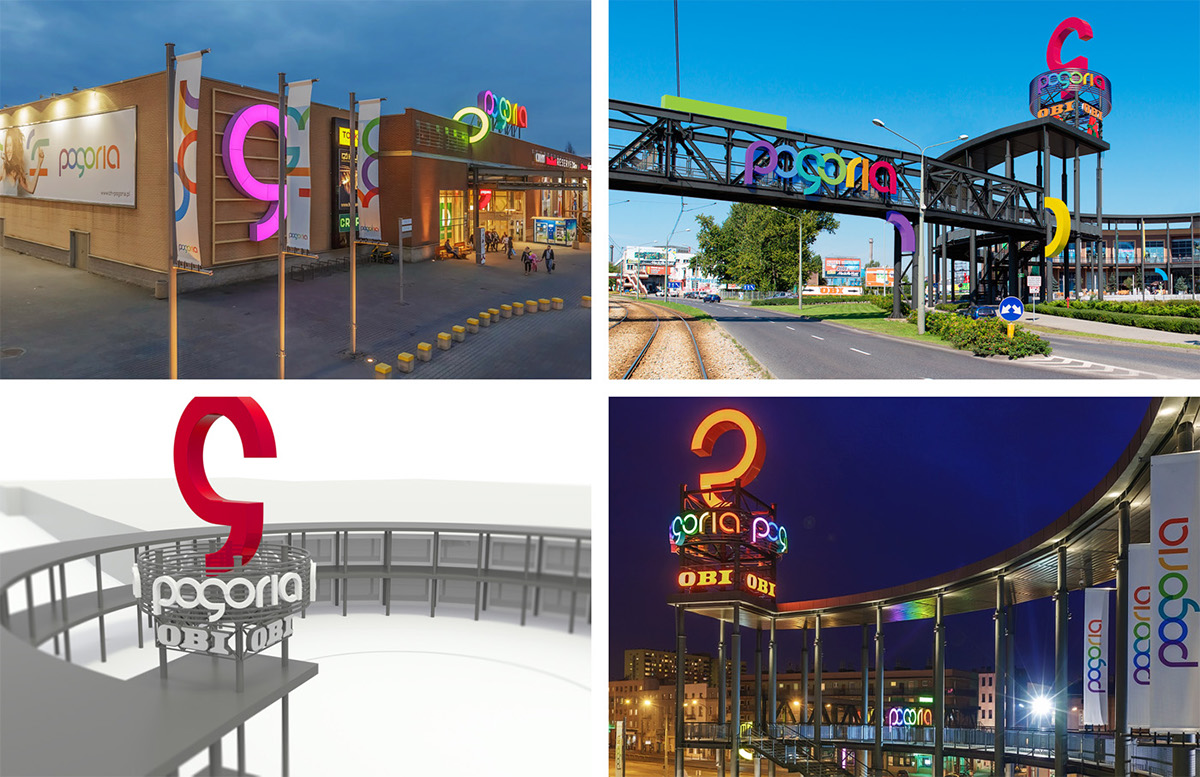 pogoria Shopping Centre dąbrowa Dąbrowa Górnicza rebranding logo design