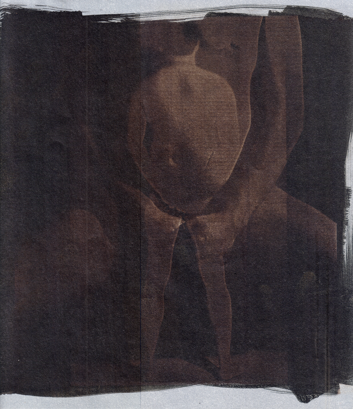 calotype talbotype Salt Print portrait surreal double exposure contact photography analogic dark lab