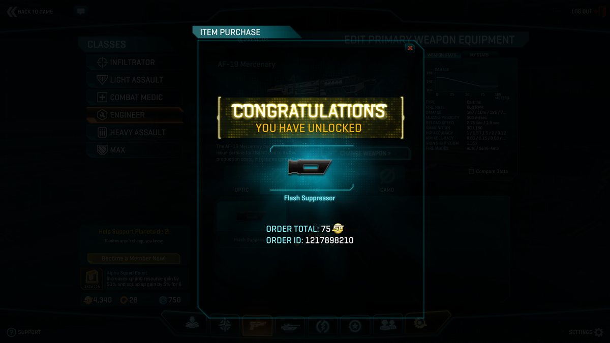 planetside 2 video game user interface profile maps classes loadouts social Marketplace systems Games