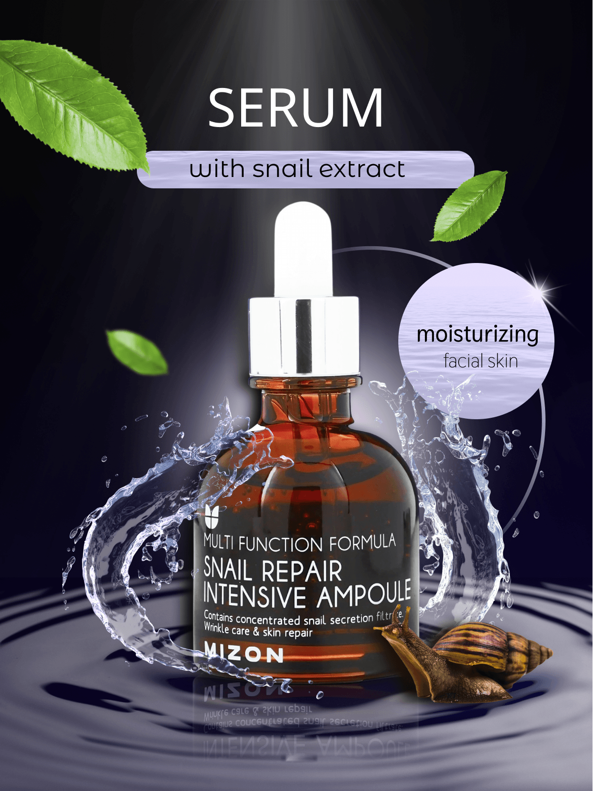 Serum with snale extract