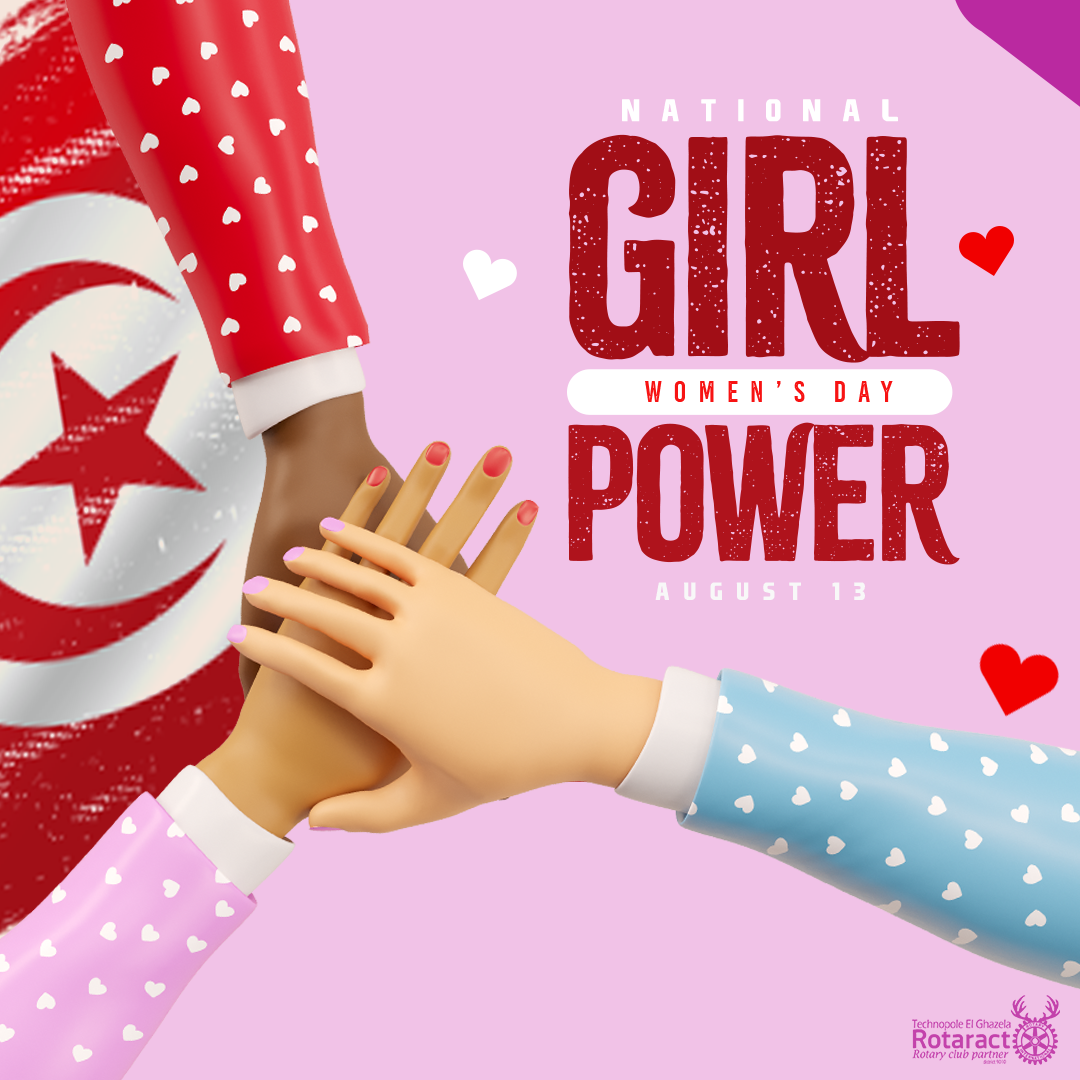 affiche communication designer rotaract Rotaract Club Social media post tunisia Tunisie visual womens day