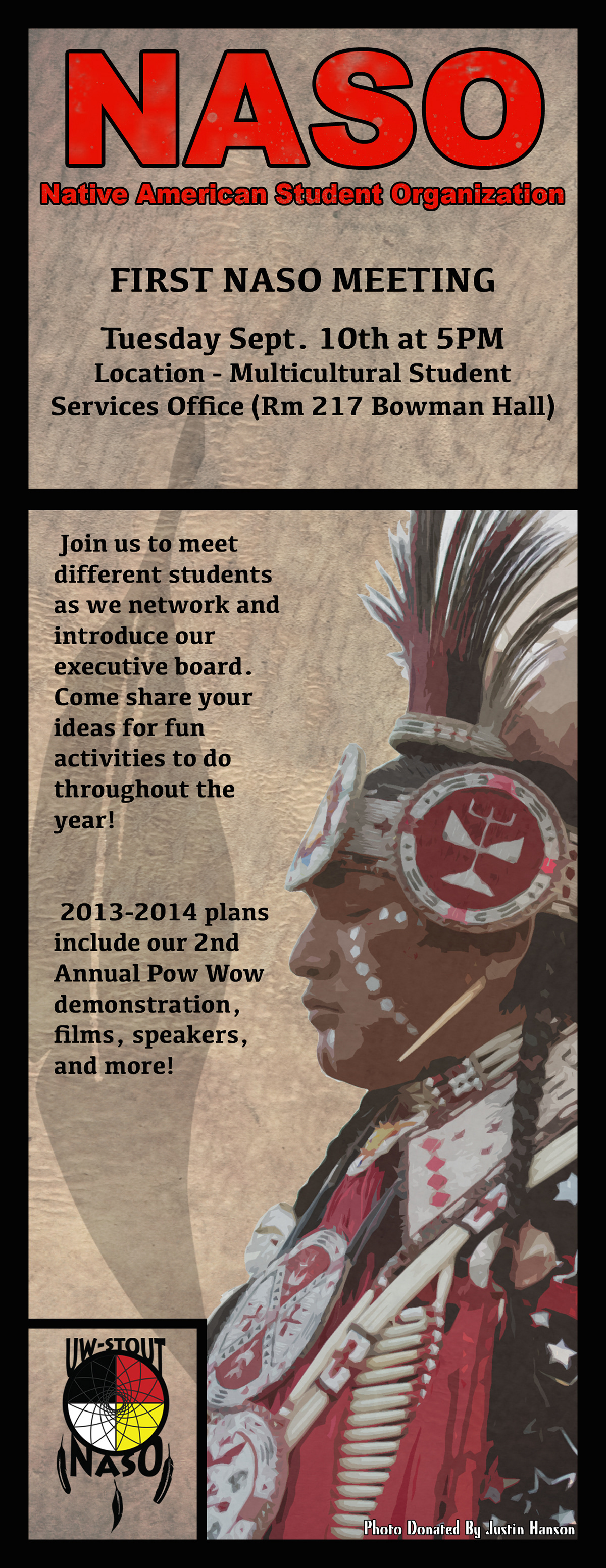 native american Stuendt organization pow wow movie poster Events