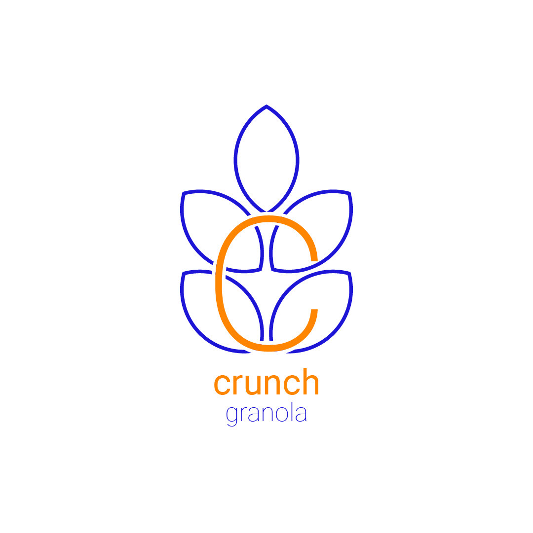 crunch daily logo  dailylogo dailylogochallenge day21 granola granola bar logo pack & trail yumm