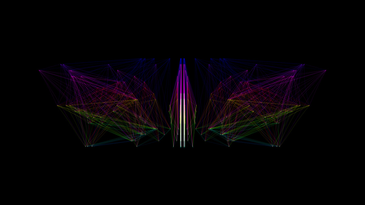 after effects sound analysis lines colors abstract alva noto asymmetrical