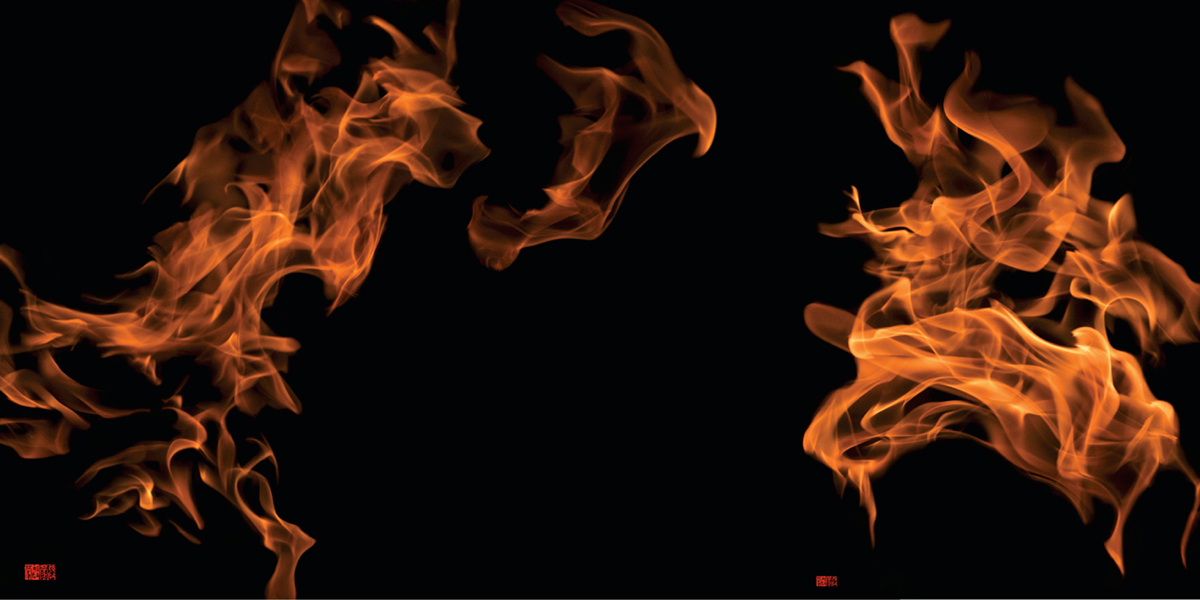 fire art Flames abstract rorschach