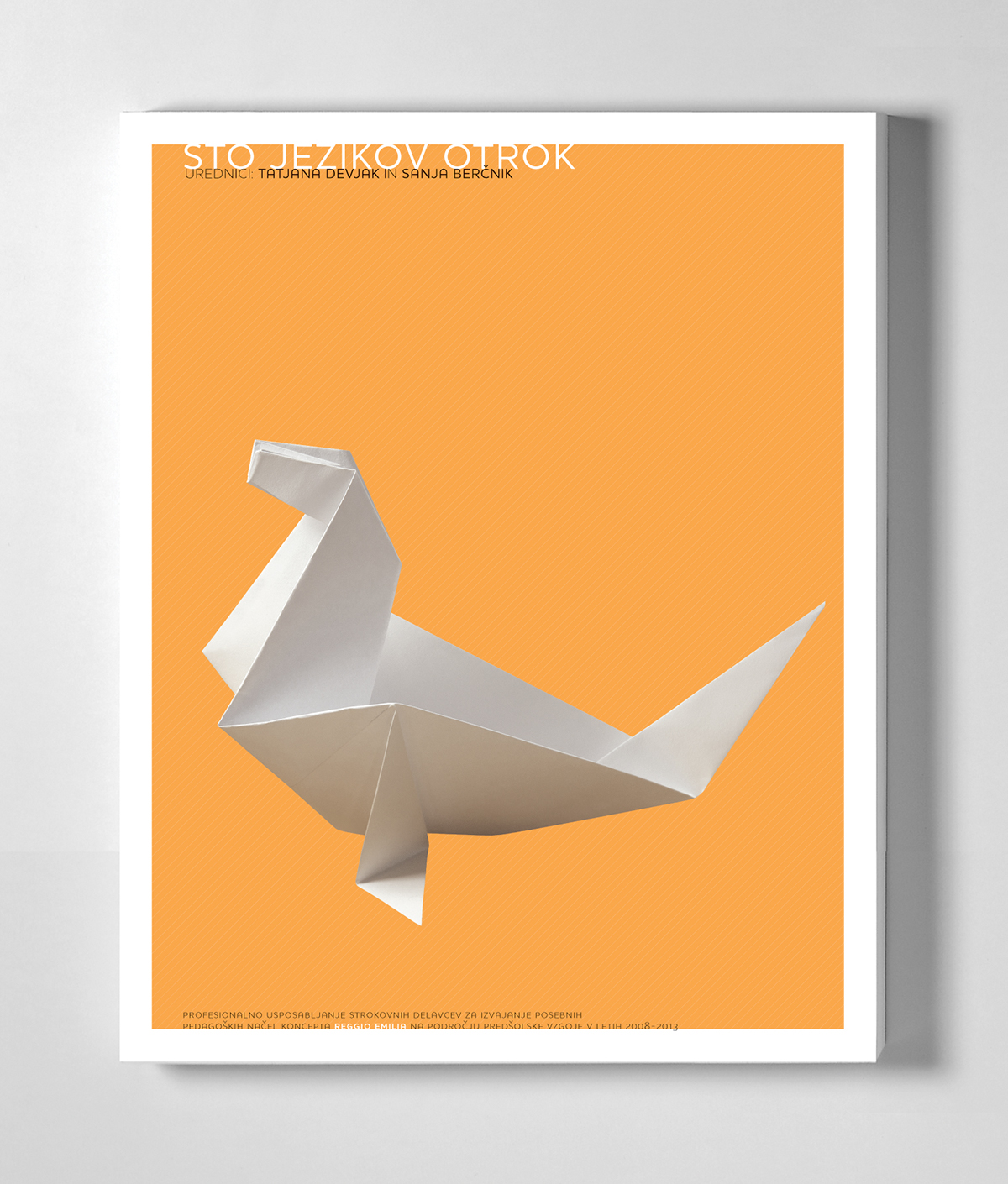 book cover Pre-school education Reggio Emilia origami 