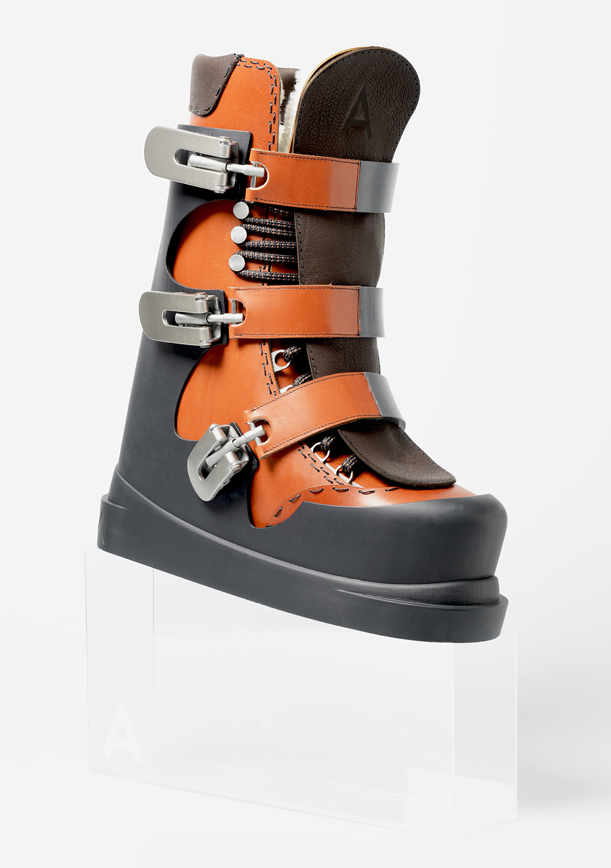 Ski boot shoe ski boot slope apres snow leather 3d printing walk skiing design footwear fashion design Style
