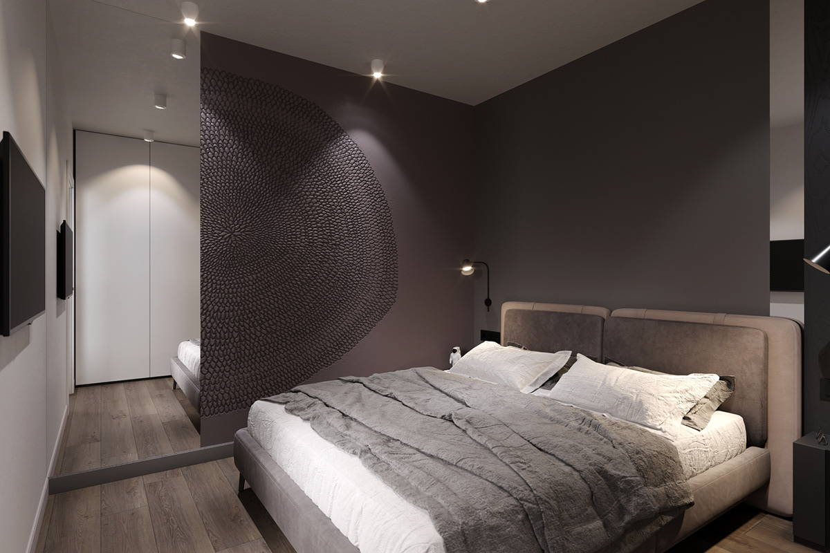 bedroom bedroom design Dark Design interior design  komod