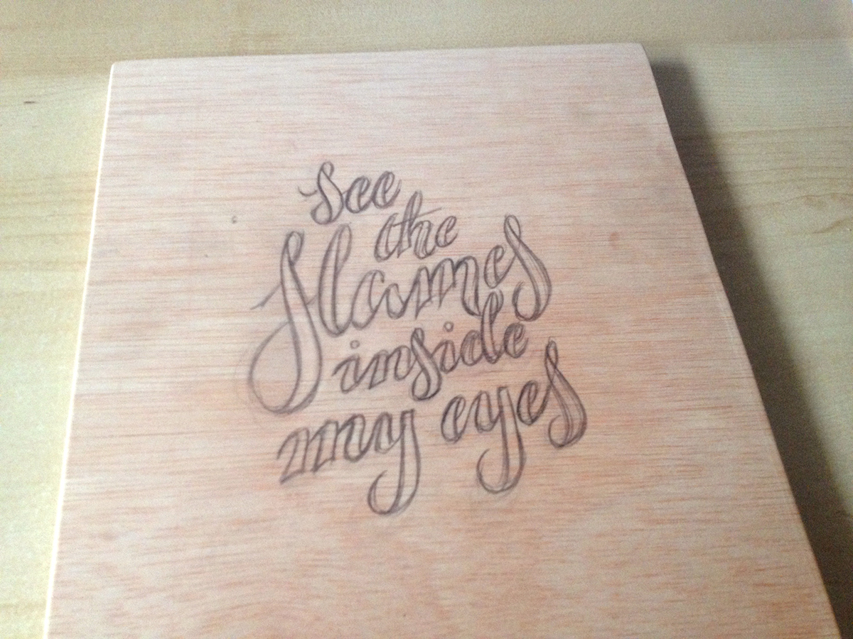 lettering wood ed sheeran music craft art