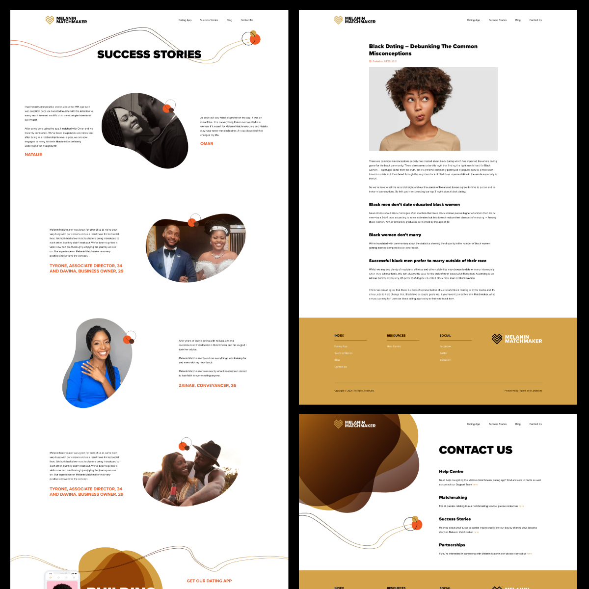 Clean Design dating app Matchmaking melanin Modern Design Modern Web Design modern website Web Design  Website Website Design