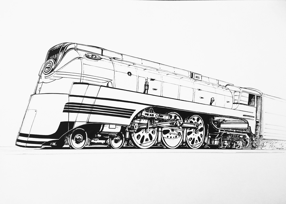cars drawing Motorcycle drawing steamtrain vintage cars