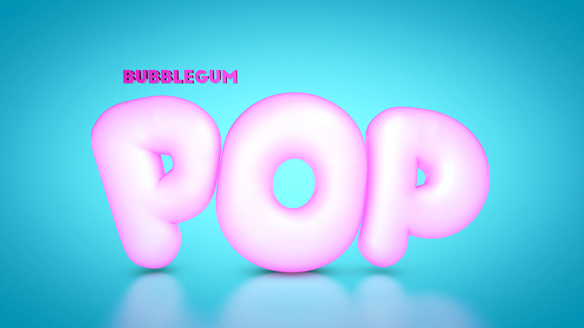 Sweets typography   3D cinema 4d animation 