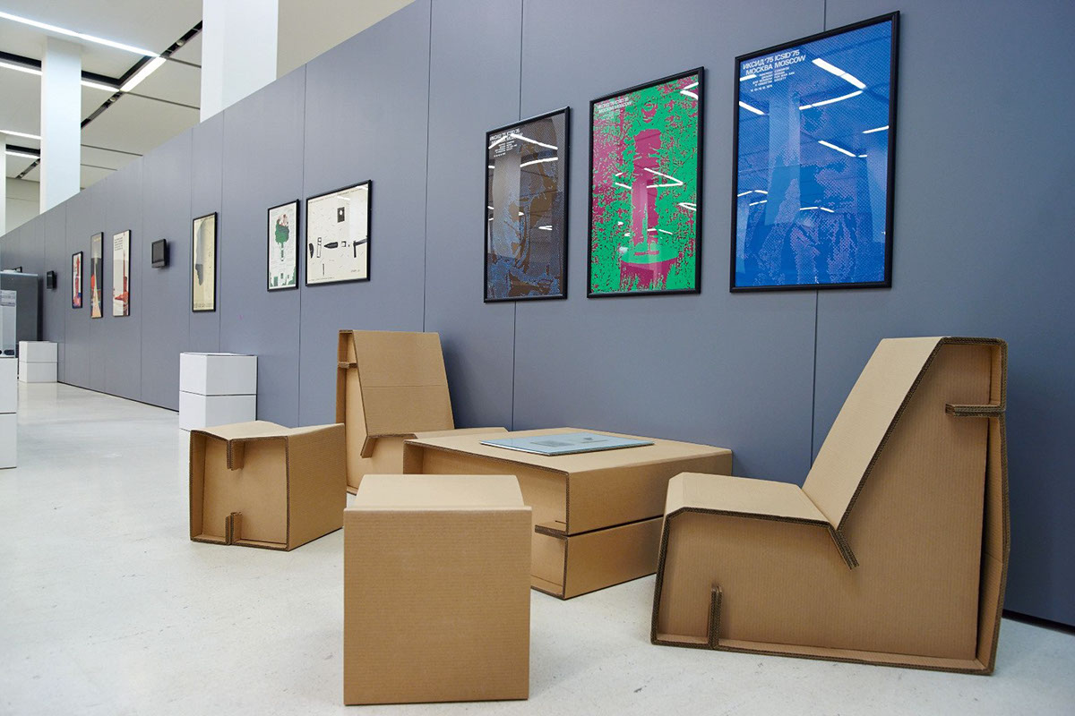 cardboard Cardboardia furniture Exibition Moscow