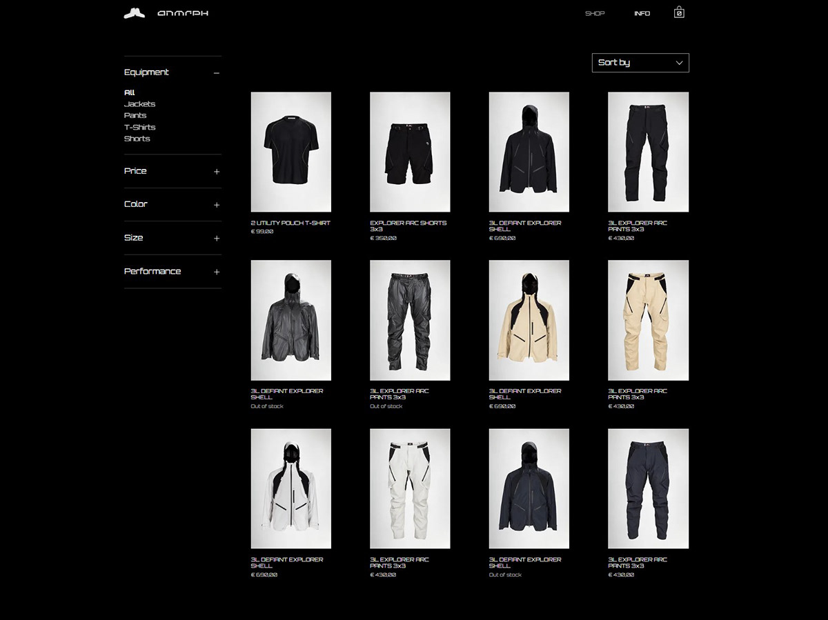 anamorph Website design tech Startup visual identity