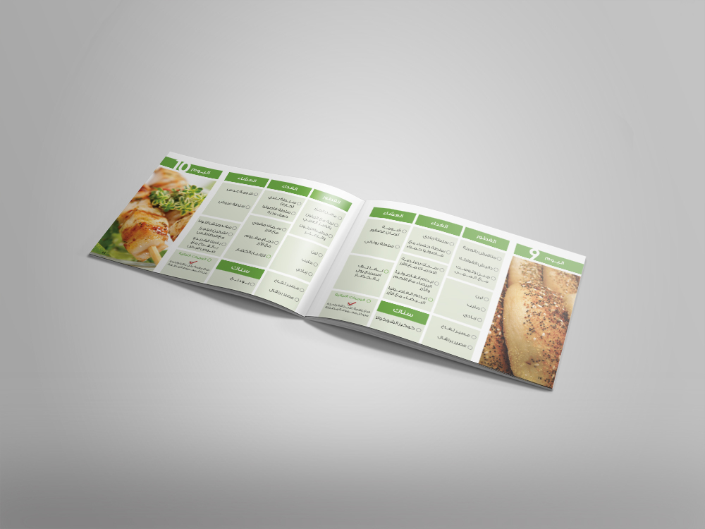 design designs diet FIT Booklet brochure healthy Layout