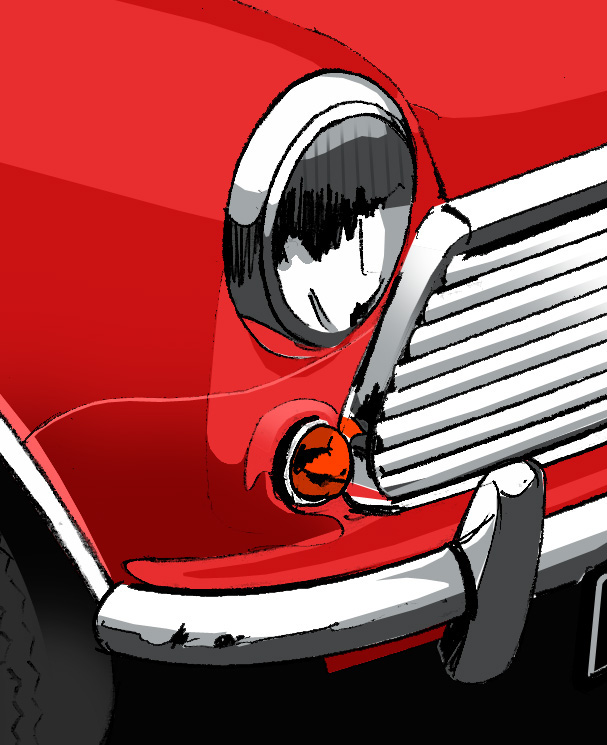 MINI Cooper Car Illustration car drawing automotive illustration car