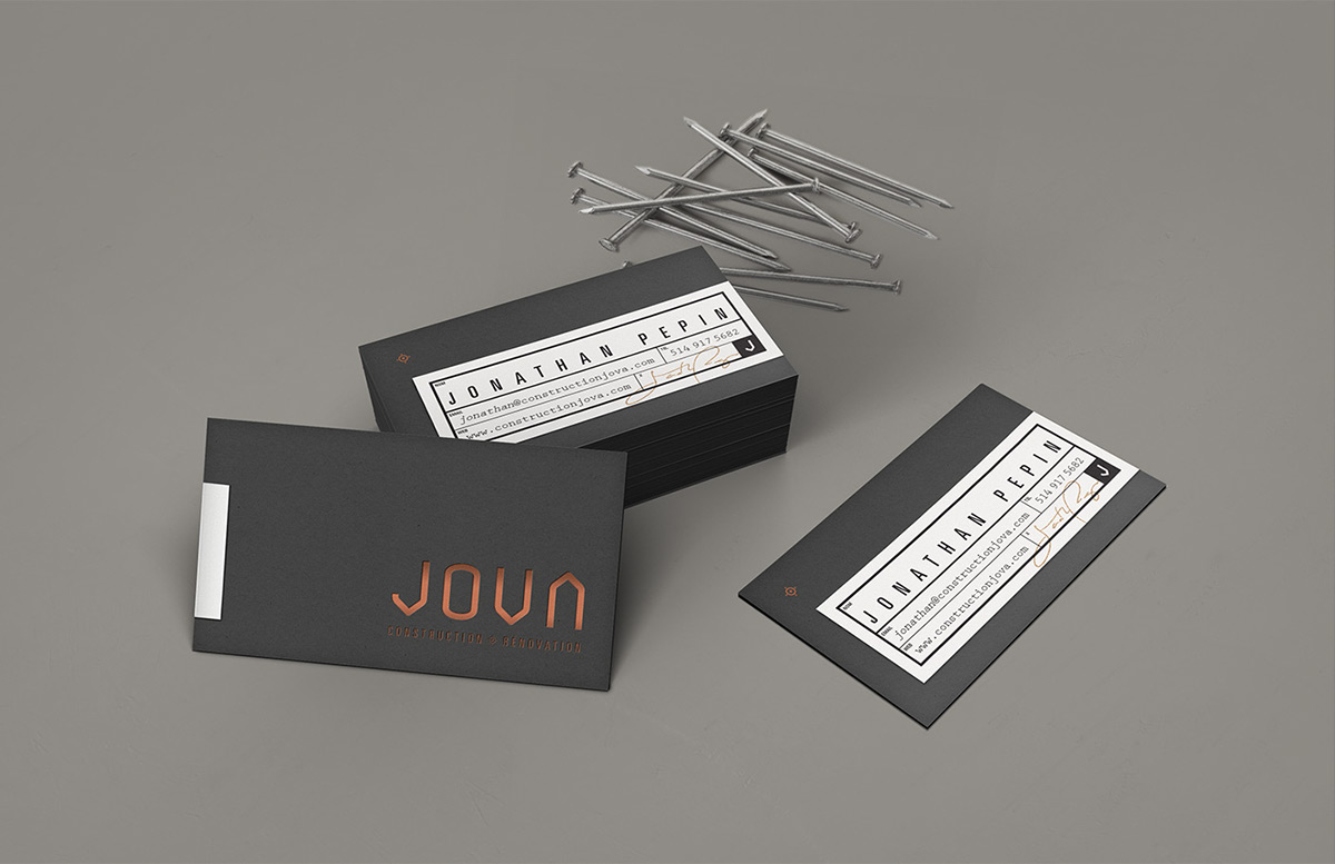 Jova construction renovation strong beige Web Montreal interactive Stationery Awards icons tools