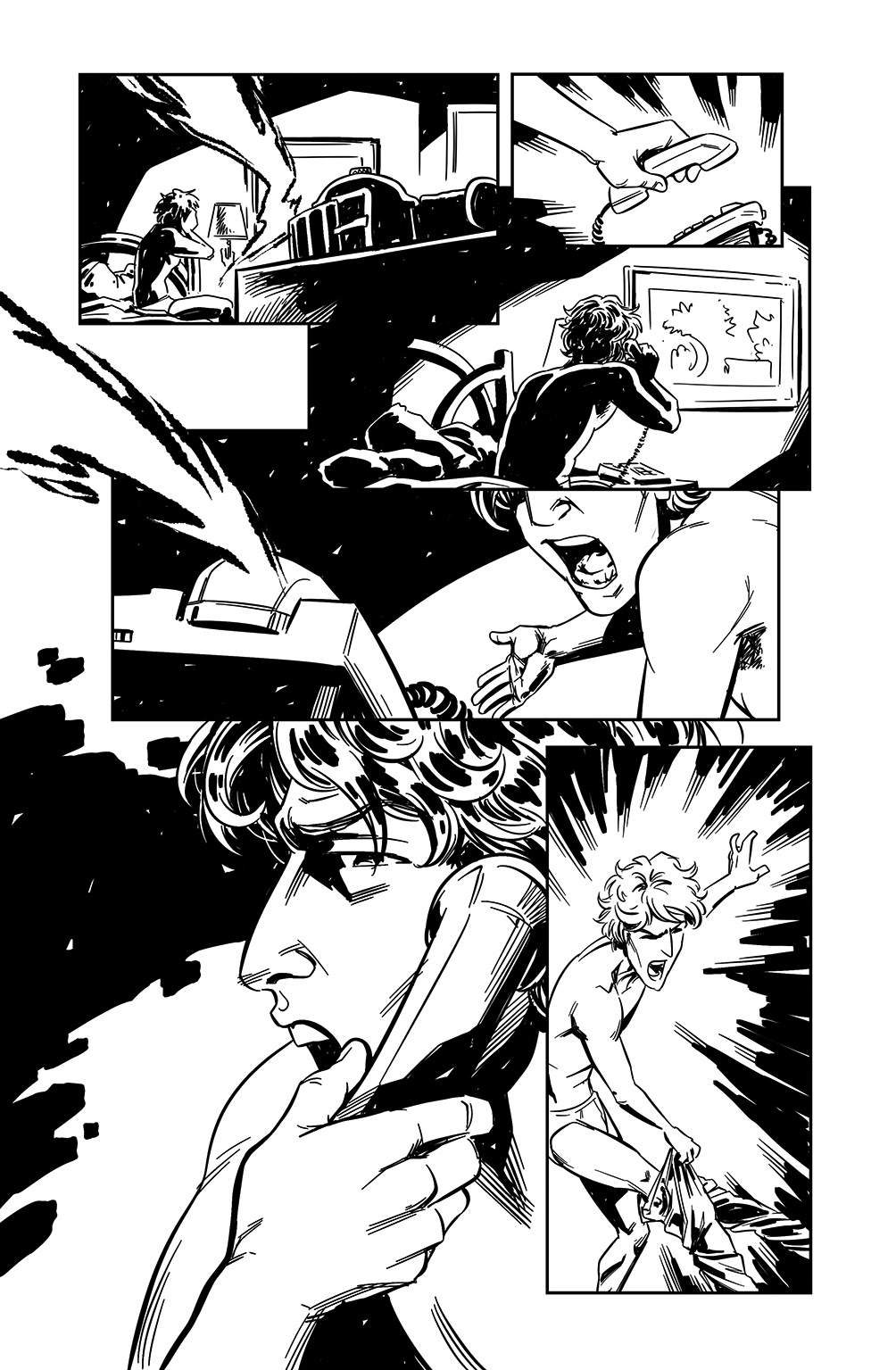 black and white Comic Book comics drama Graphic Novel hq quadrinhos storytelling  