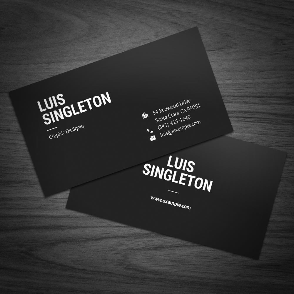 Clean and Minimal Business Card Template on Behance Throughout Black And White Business Cards Templates Free