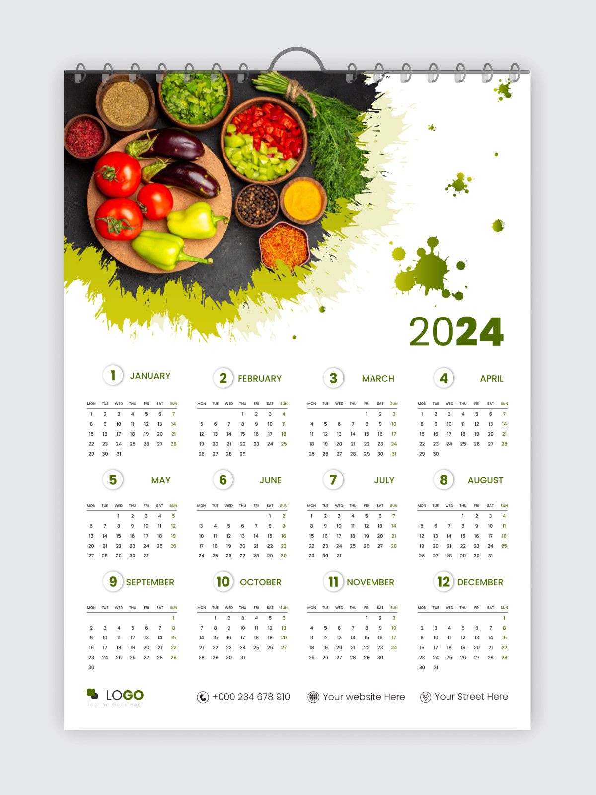 2024 calendar new year Christmas Holiday winter summer Advertising  weekend Travel Day