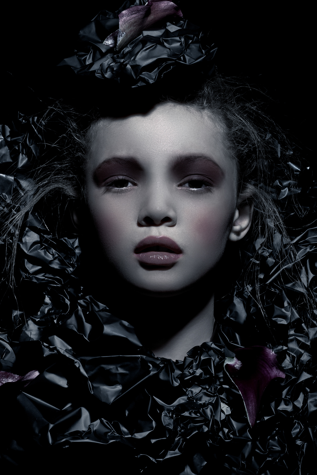 makeup beauty editorial child model kid girl portrait seasons
