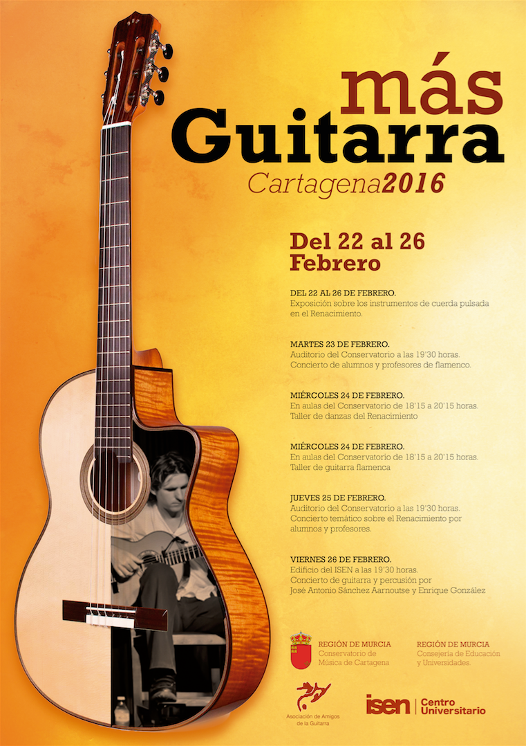 Cartel publicitario Mas Guitarra 2016