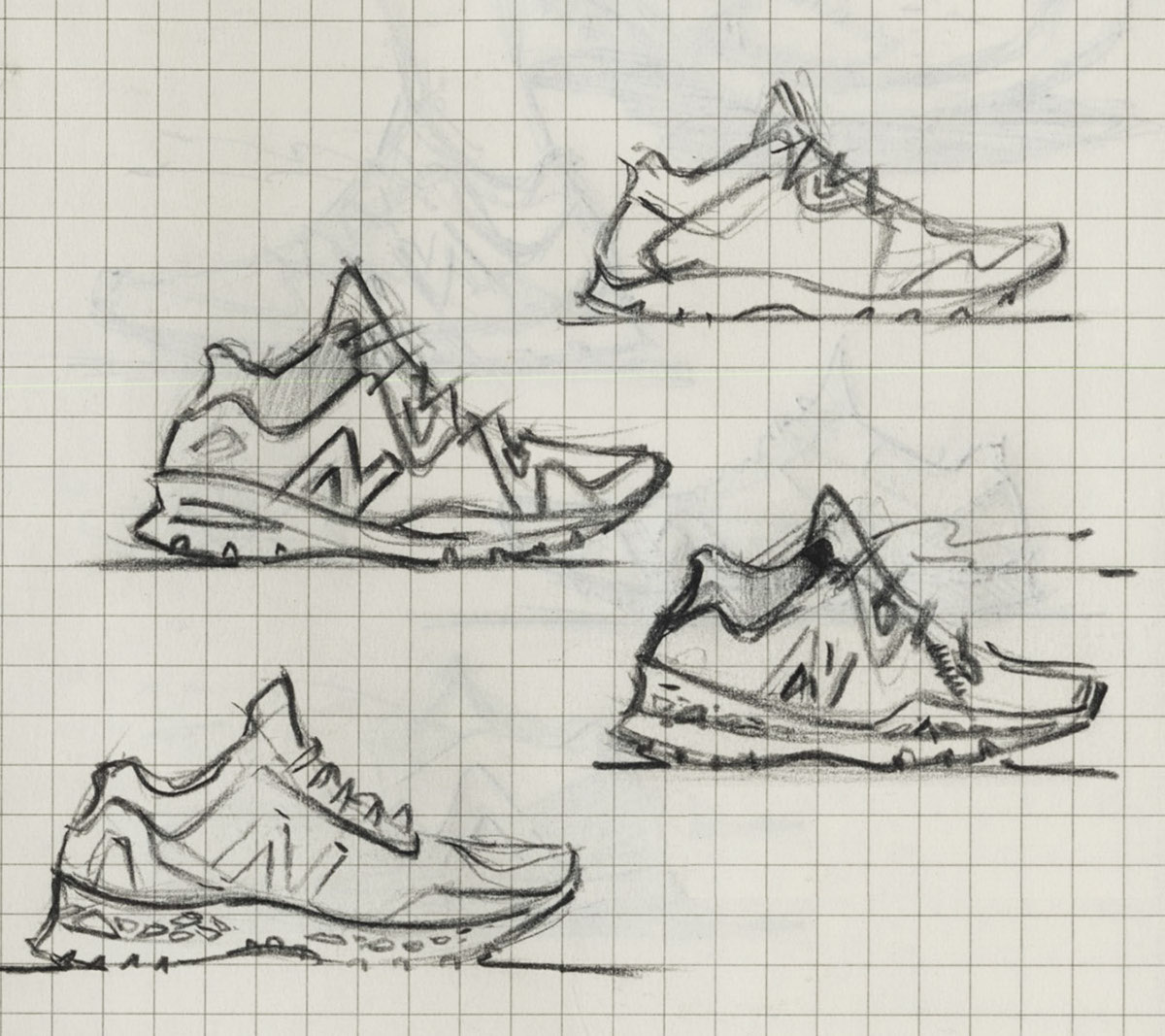 footwear shoe design New Balance sports sketch