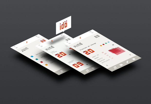 mobile application UI ux design graphic rééducation center
