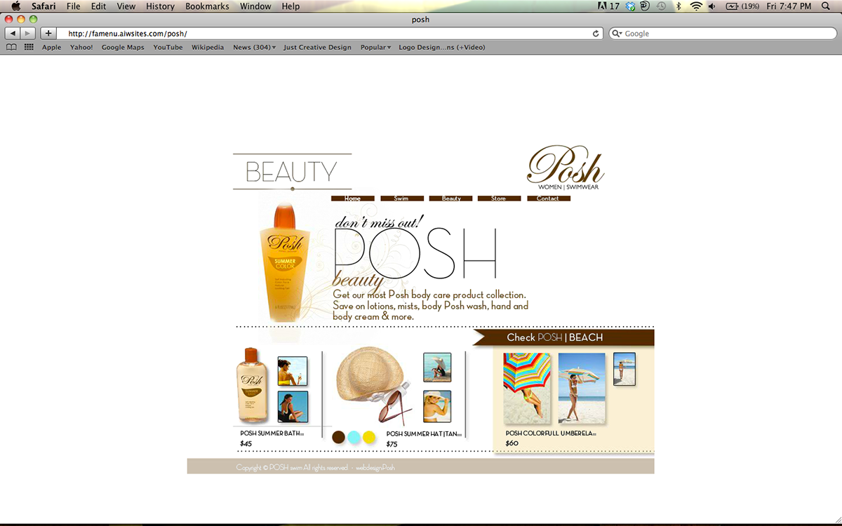 flash websites websites Flash swimwear fashion websites fashion design Interactive Websites cs5 photoshop