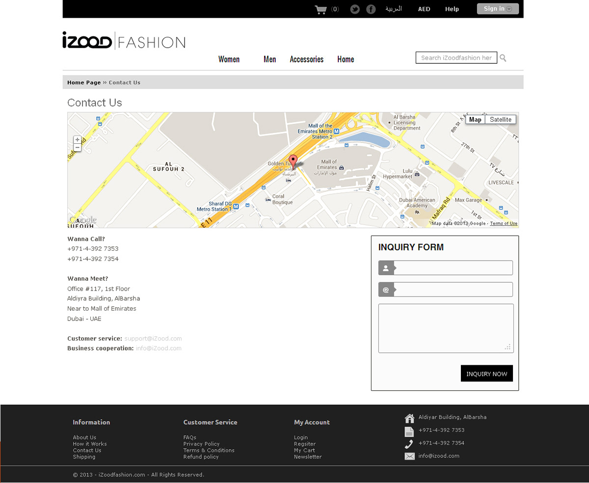 fashion website user interface shopping site