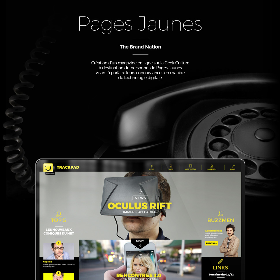 Pages jaunes digital Web webzine brandcontent mag