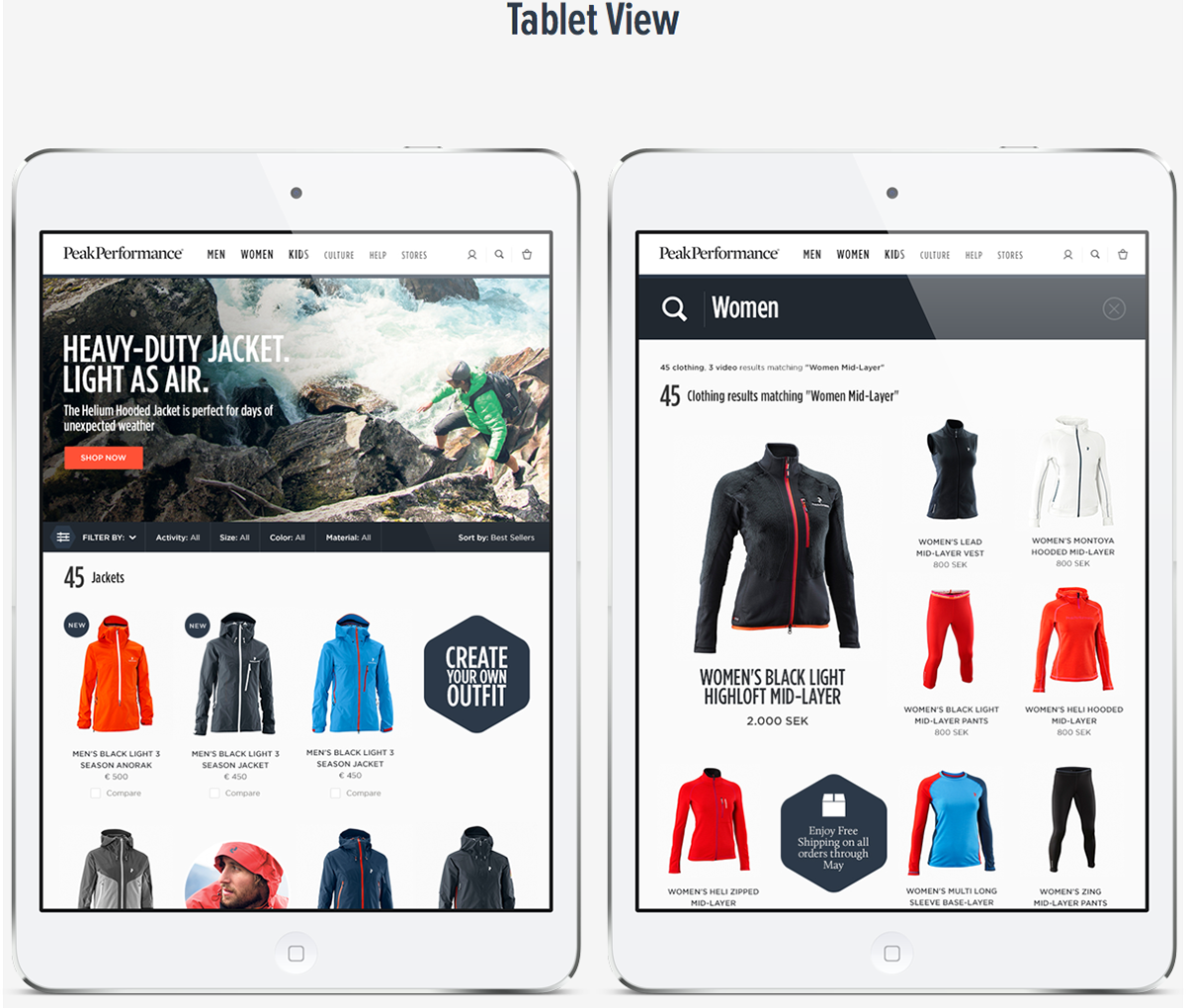 e-commerce Demandware Retail sports mountain Clothing apparel