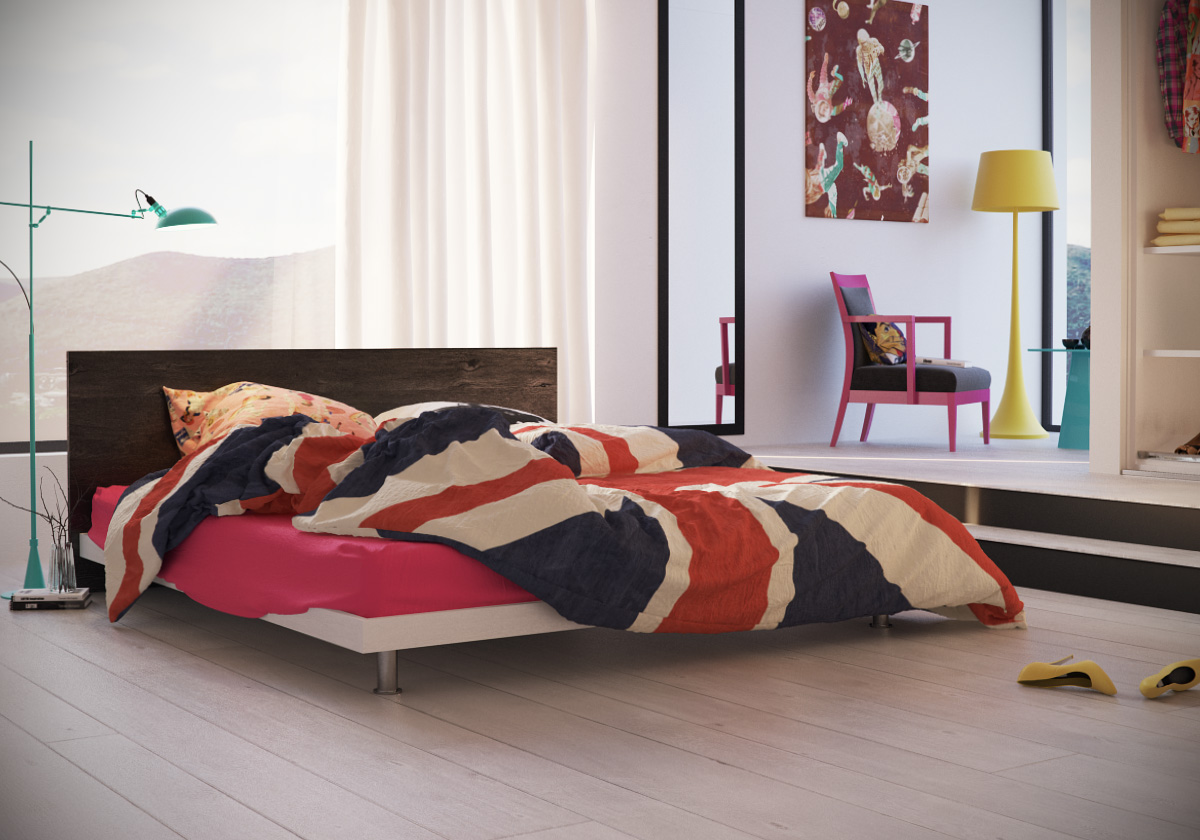 popart bedroom wardrope bed tomekmichalski visualization