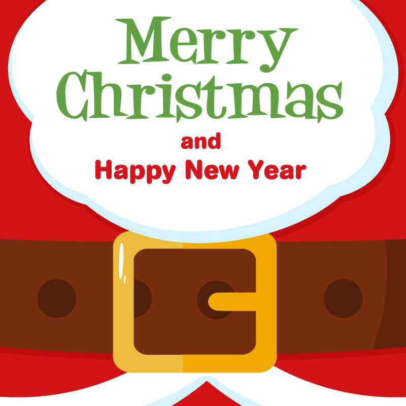 cartoon Character greeting card Christmas Santa Claus postcard flat design Mascot winter Holiday