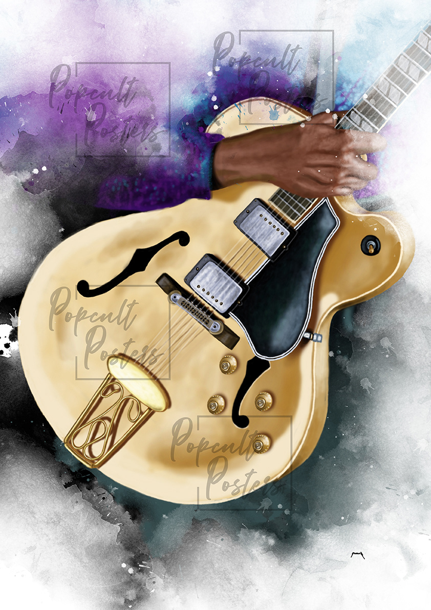 Rock And Roll electric guitar music musician Fan Art Digital Drawing Musical Instrument guitar ILLUSTRATION  digital painting