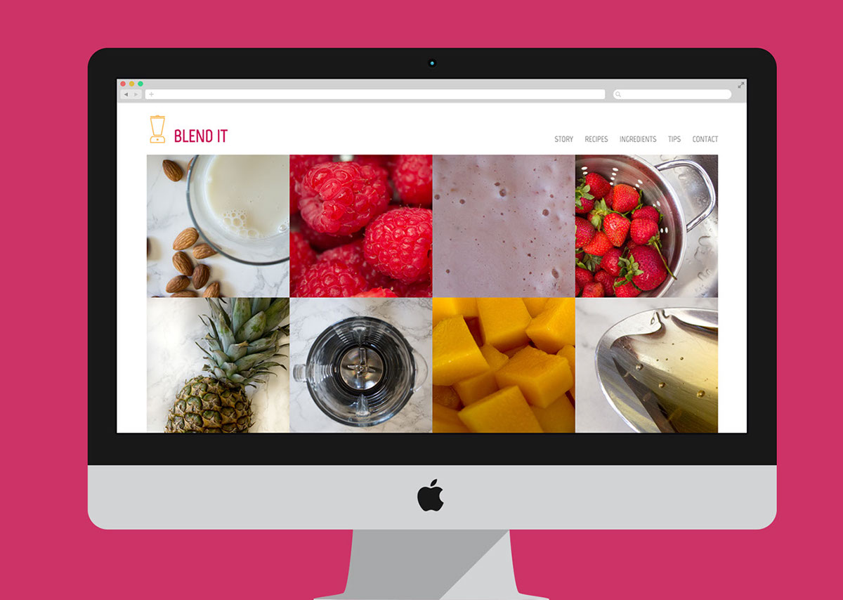 Adobe Portfolio directory smoothies Web Design  Photography  Food  Health user experience