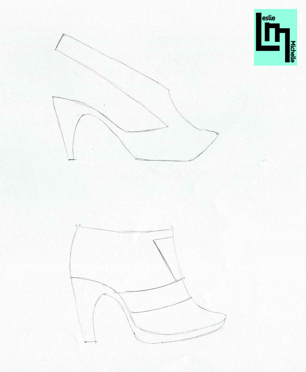 accessories footwear design sketches heels