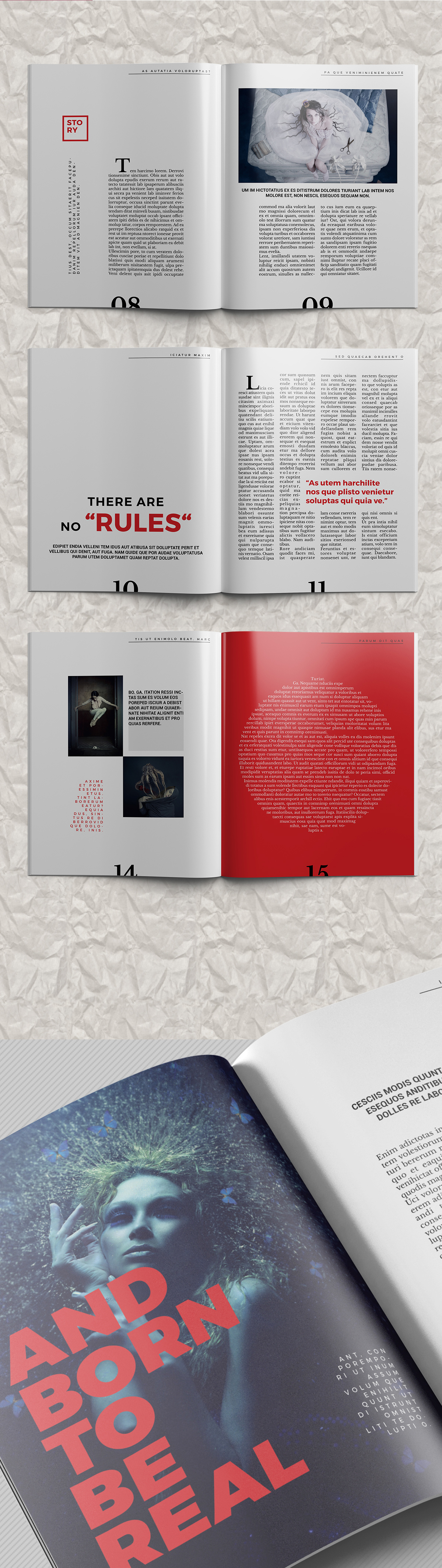 magazine brochure catalog InDesign minimal Booklet print design  portfolio Catalogue professional