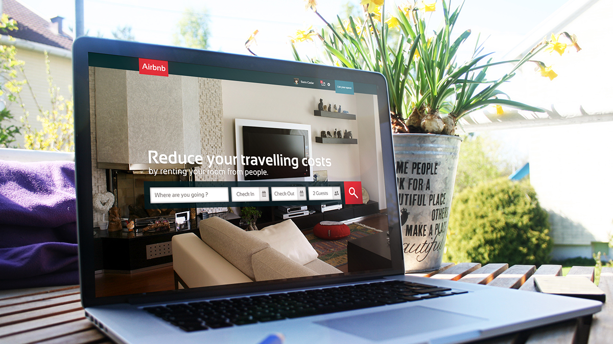 redesign airbnb Layout Design Adobe Photoshop