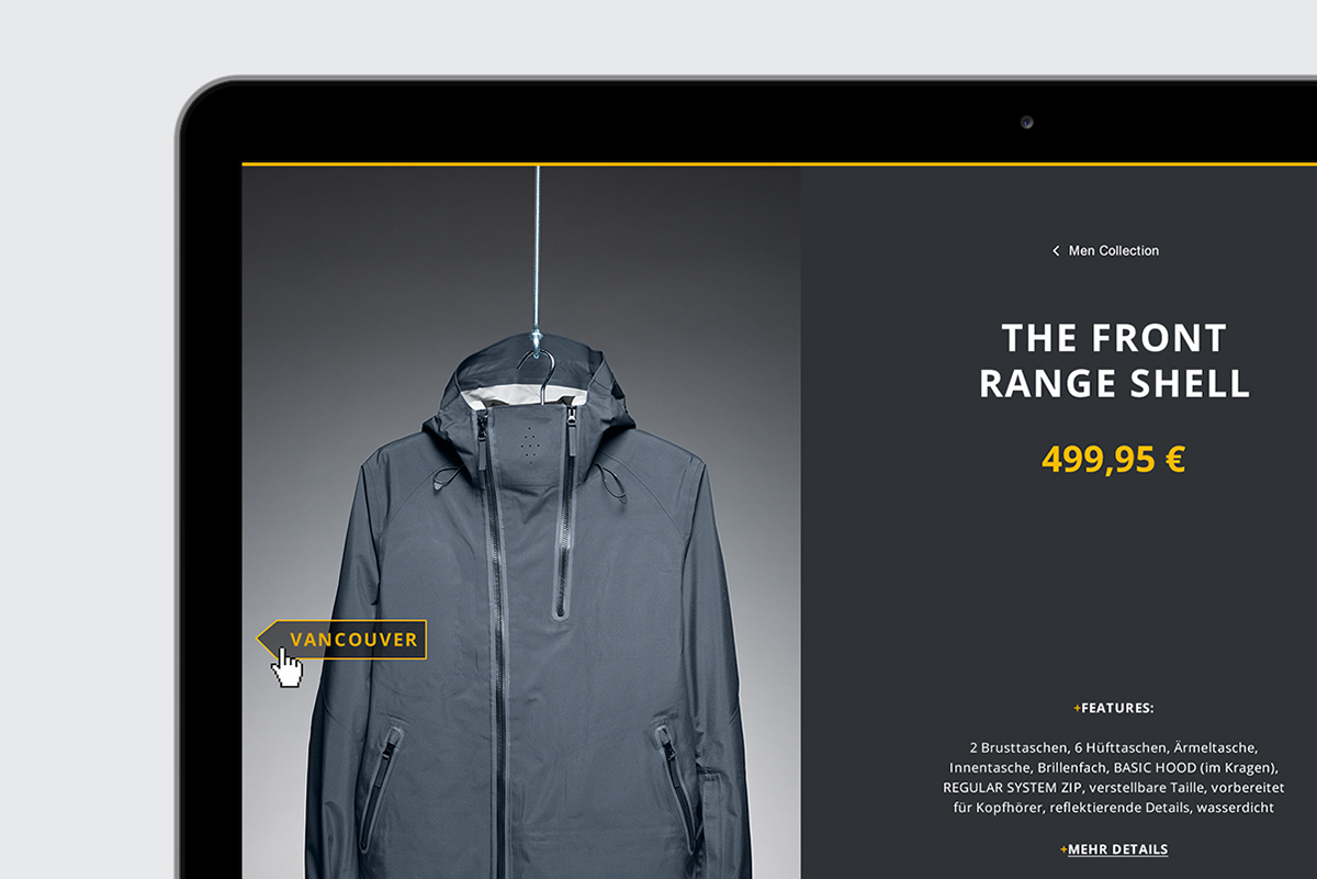 microsite concept Web navigation Ecommerce online Fashion  Responsive shop art direction 