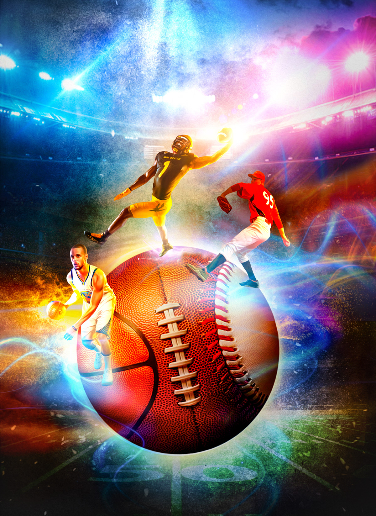 baseball basketball football LeBron James NBA soccer softball sports Sports Design team