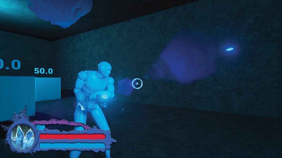 ice ball power damage Unreal Engine 4 blueprints materials particles HUD charging mana