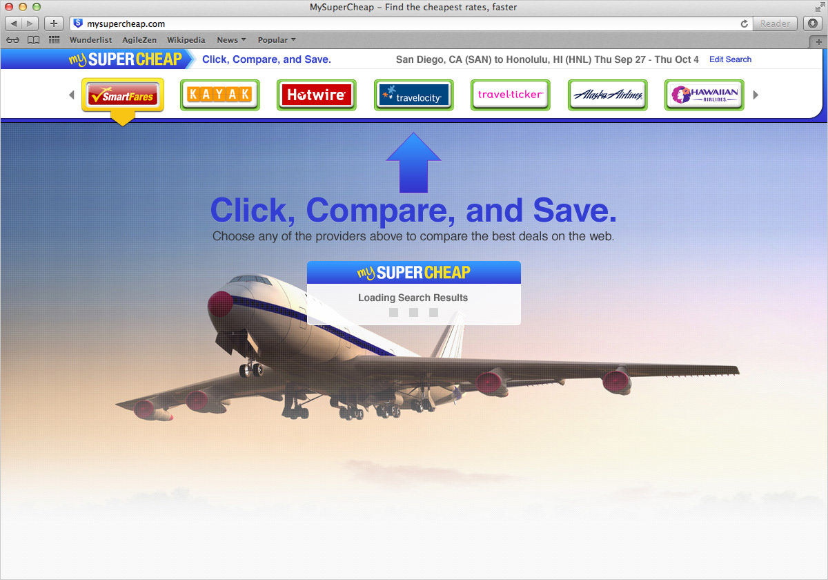 Redesigned website travel booking insurance