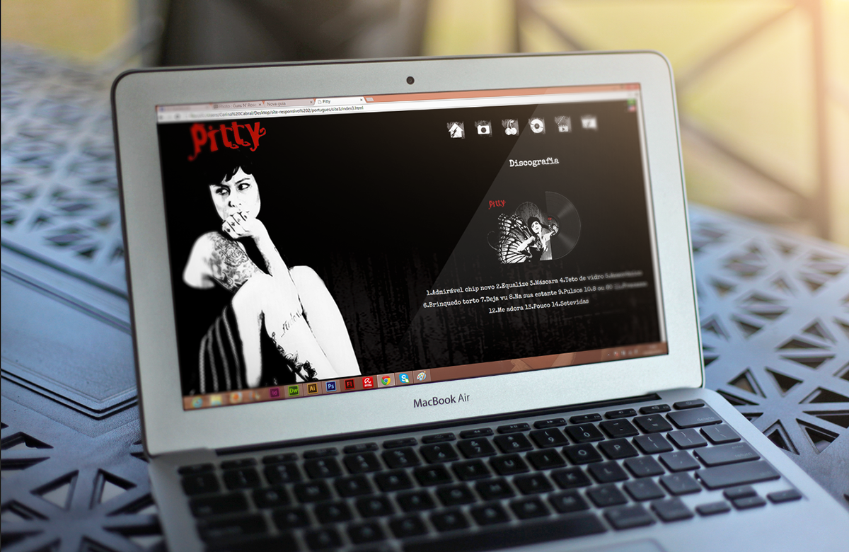 Pitty banda musica projeto digipack encarte disco infnet design gráfico